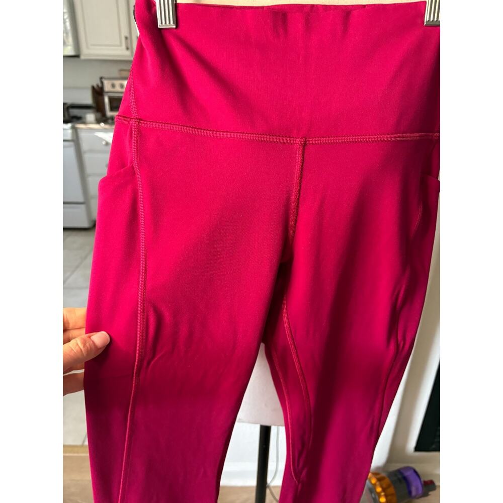 Lululemon Align High Rise Pant with Pockets 25" Pockets Berry Rumble Size 8 - Picture 6 of 8